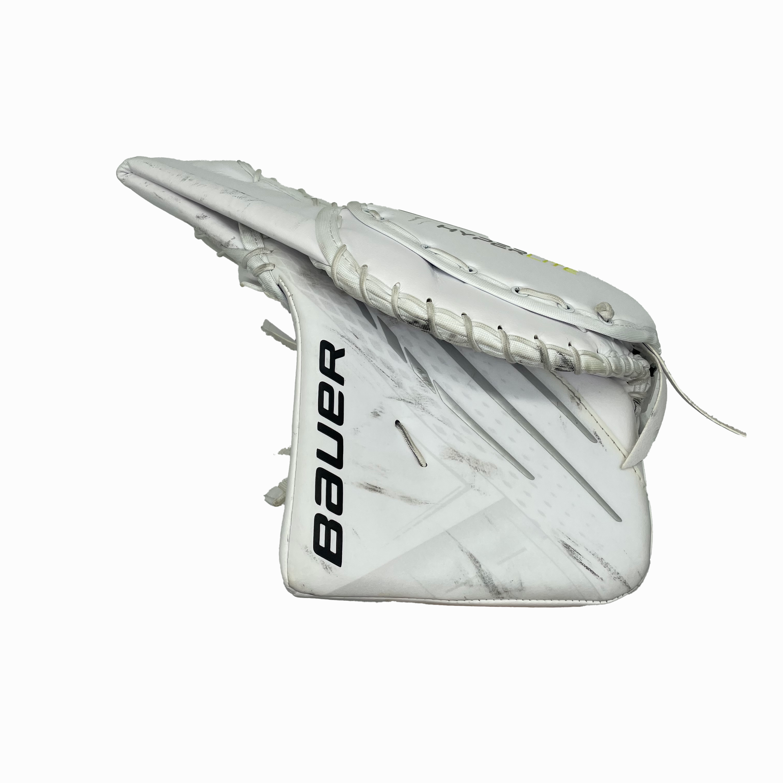Bauer Vapor Hyperlite - Gant de gardien de but Pro Stock d'occasion (blanc/argent)